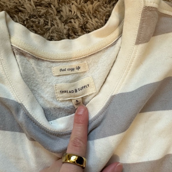 Thread & Supply, that cozy life pullover, size small - Picture 2 of 3